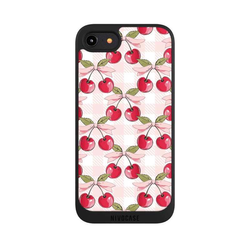 iPhone 7 NIVOpure Pink Cherry Pattern with AI