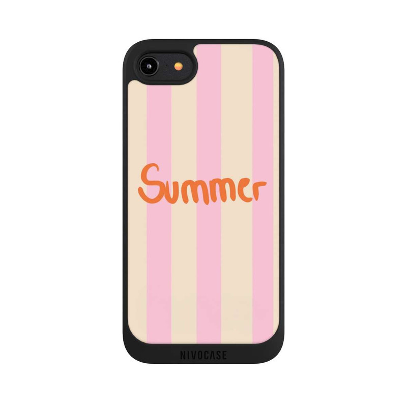 iPhone 7 NIVOpure Summer Pink And Orange Stripes