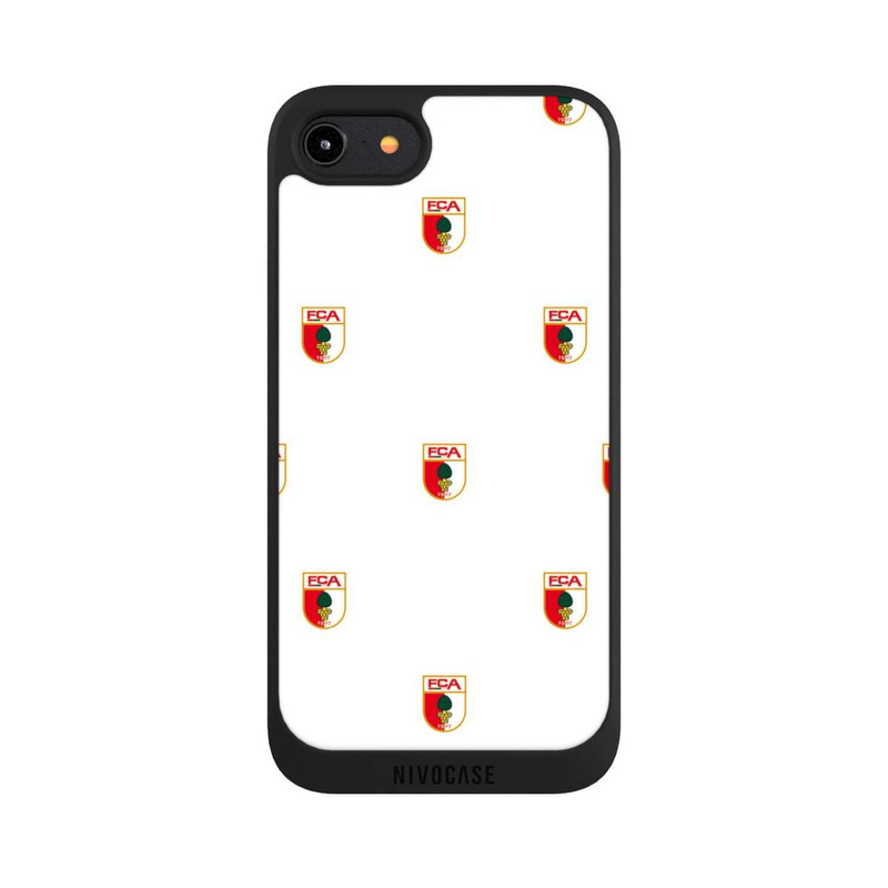 iPhone 7 NIVOpure FCA Logo Muster Weiß