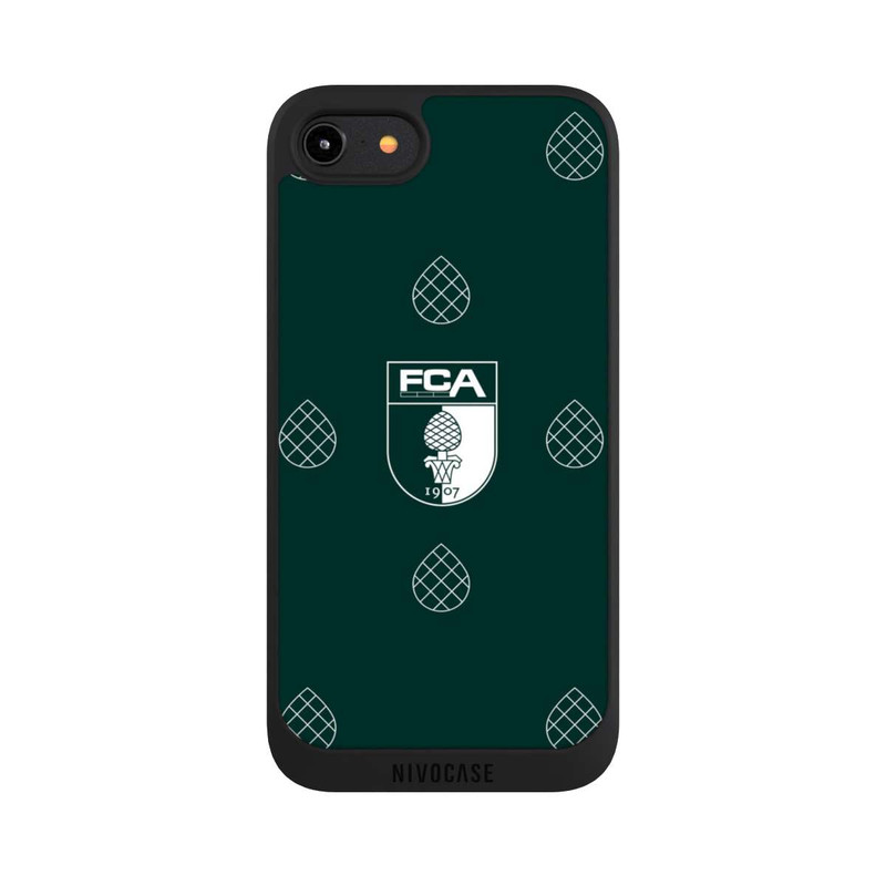 iPhone 7 NIVOpure FCA Muster Zirbelnuss Grün