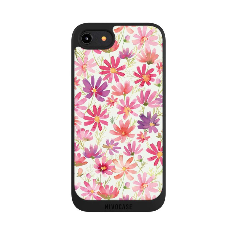 iPhone 7 NIVOpure Boho Cosmos Flowers Purple