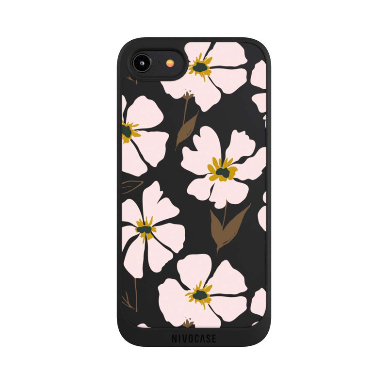 iPhone 7 NIVOpure Simple Pastell Flowers Rose Transparent