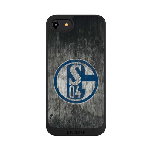 Apple iPhone 7 NIVOpure Schalke 04 Holz Look