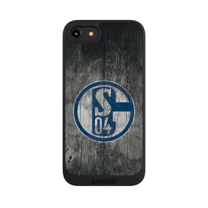 iPhone 7 NIVOpure Schalke 04 Holz Look
