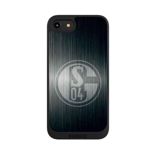 Apple iPhone 7 NIVOpure Schalke 04 Metall Look