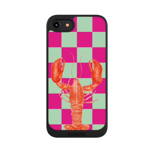 Apple iPhone 7 NIVOpure Pink Checkers Lobster