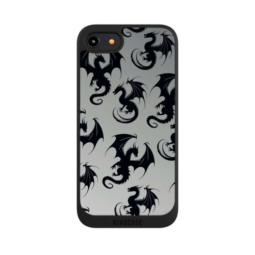 Apple iPhone 7 NIVOpure Dragon Pattern Grey