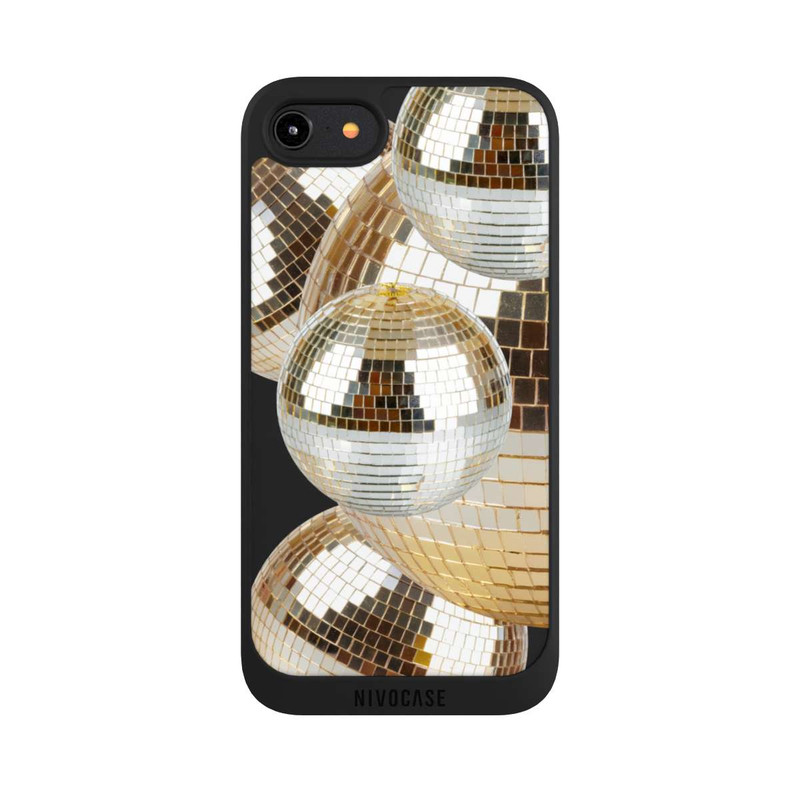 iPhone 7 NIVOpure Disco Ball Party Gold Transparent with AI