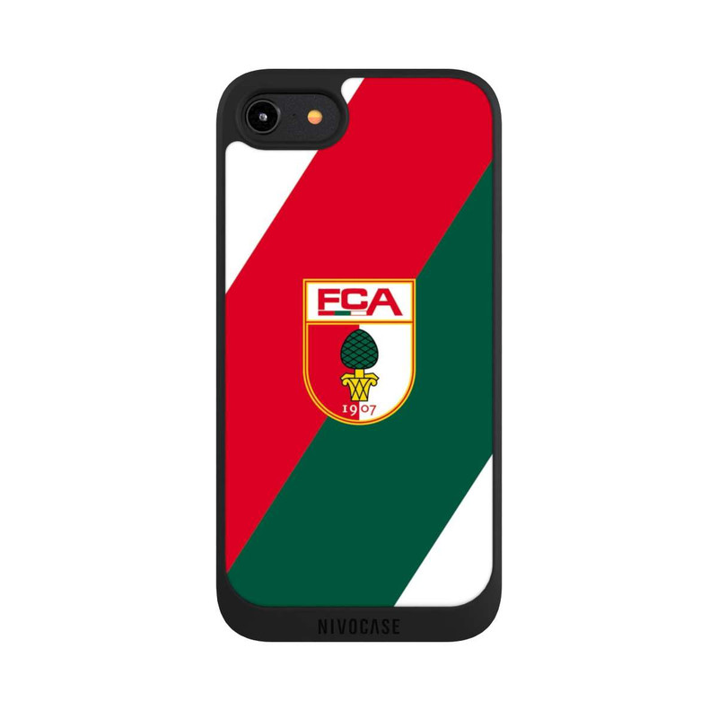 iPhone 7 NIVOpure FC Augsburg Logo Rot Grün