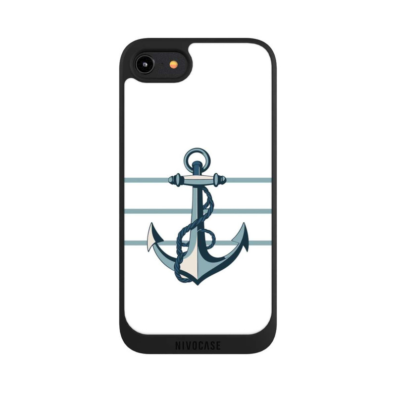 iPhone 7 NIVOpure Anchor Line White mit KI
