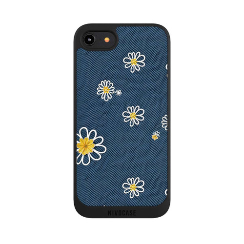 Apple iPhone 7 NIVOpure Jeans Flowers Pattern with AI