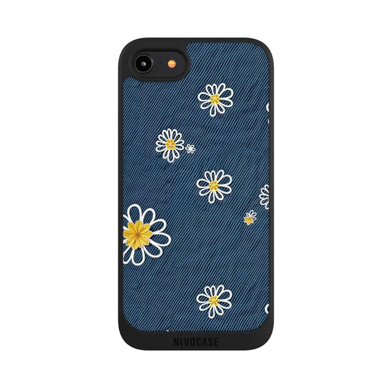 iPhone 7 NIVOpure Jeans Flowers Pattern with AI