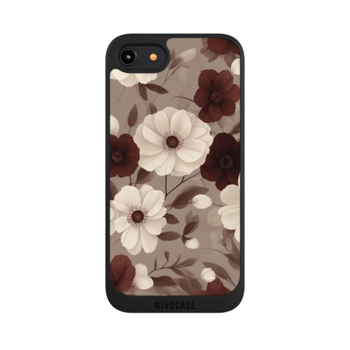 Apple iPhone 7 NIVOpure Negative Flower Bordeaux White with AI