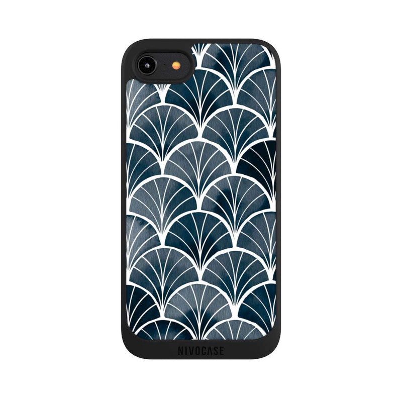 iPhone 7 NIVOpure Botanische Brise Art Deco Grau