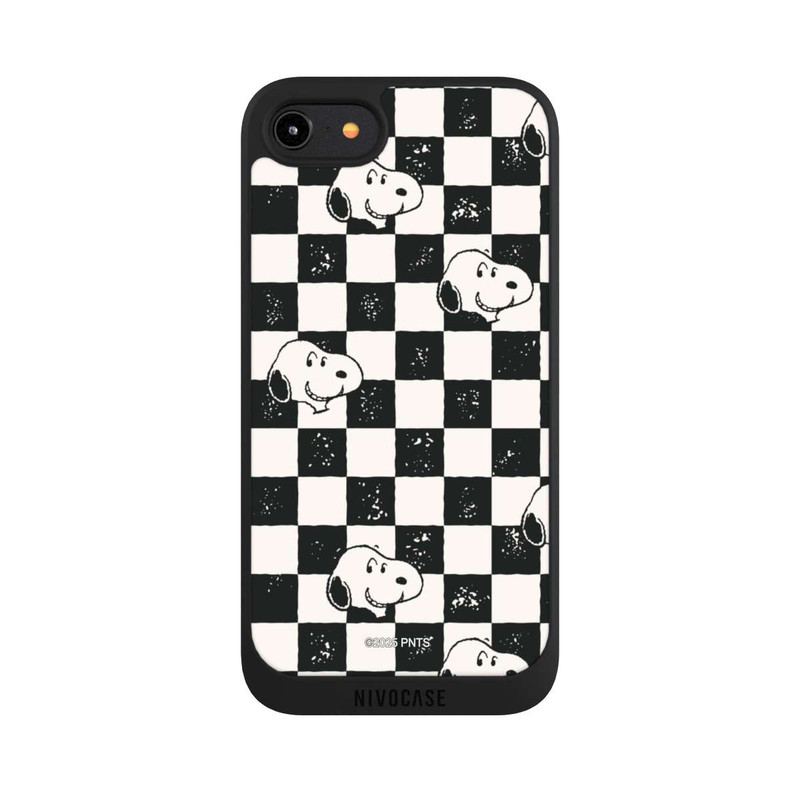 iPhone 7 NIVOpure Snoopy Heads Checked Pattern