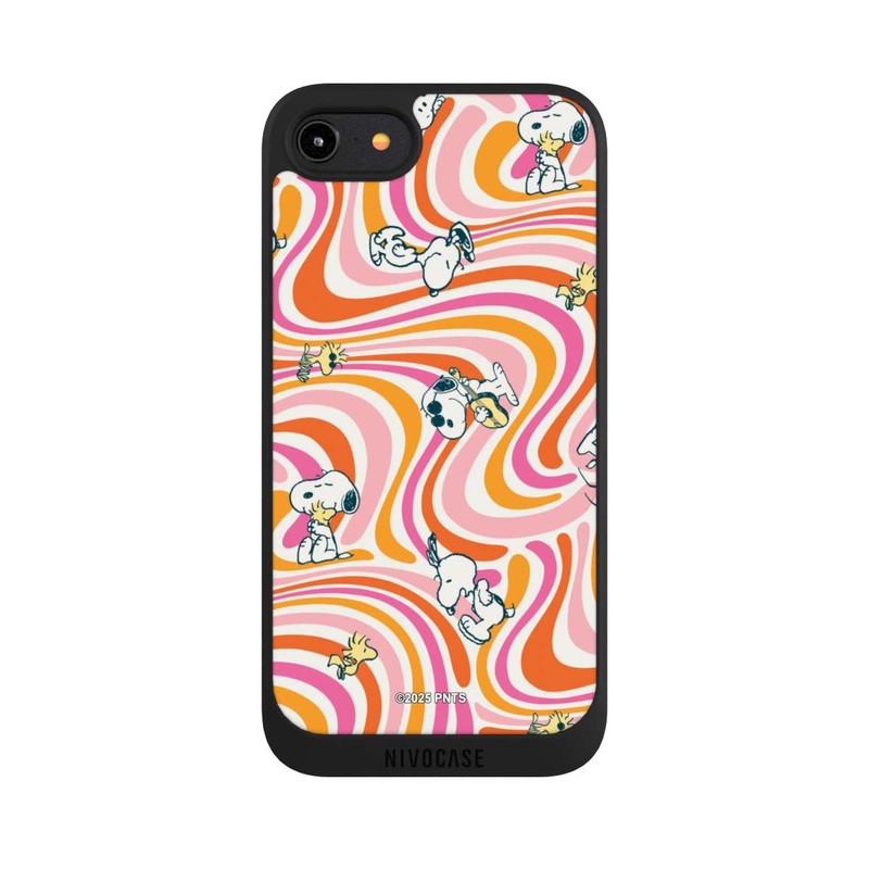 iPhone 7 NIVOpure Peanuts Hippie Pattern Orange