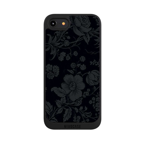 Apple iPhone 7 NIVOpure Dunkle Blumen Vintageoptik