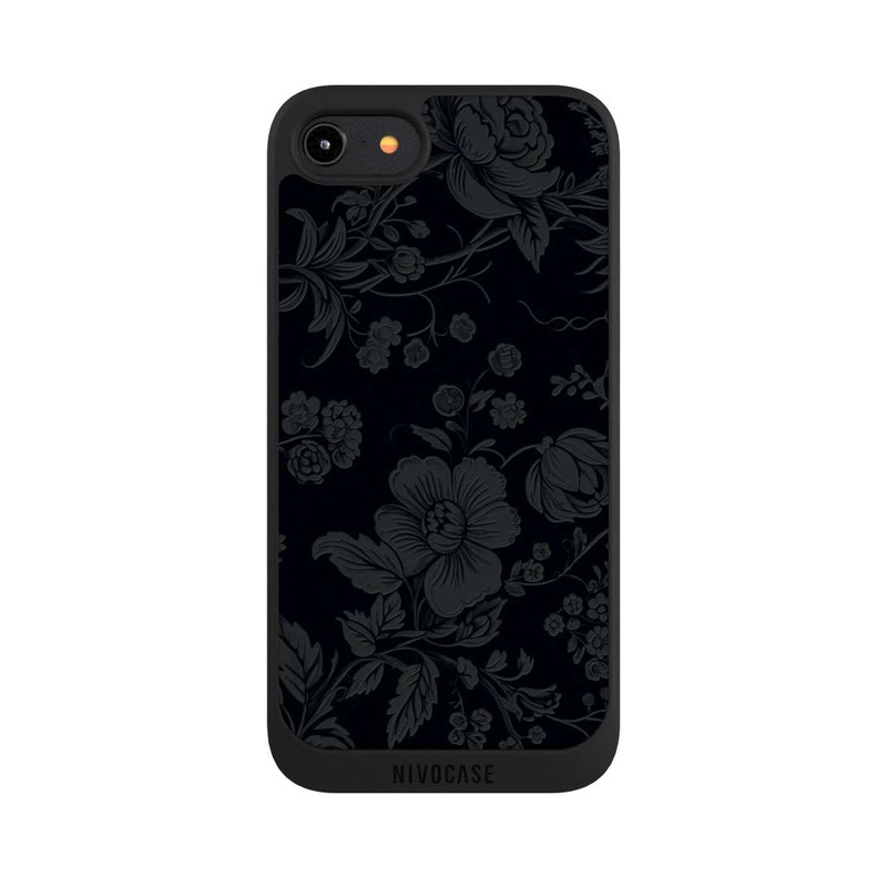 iPhone 7 NIVOpure Dunkle Blumen Vintageoptik