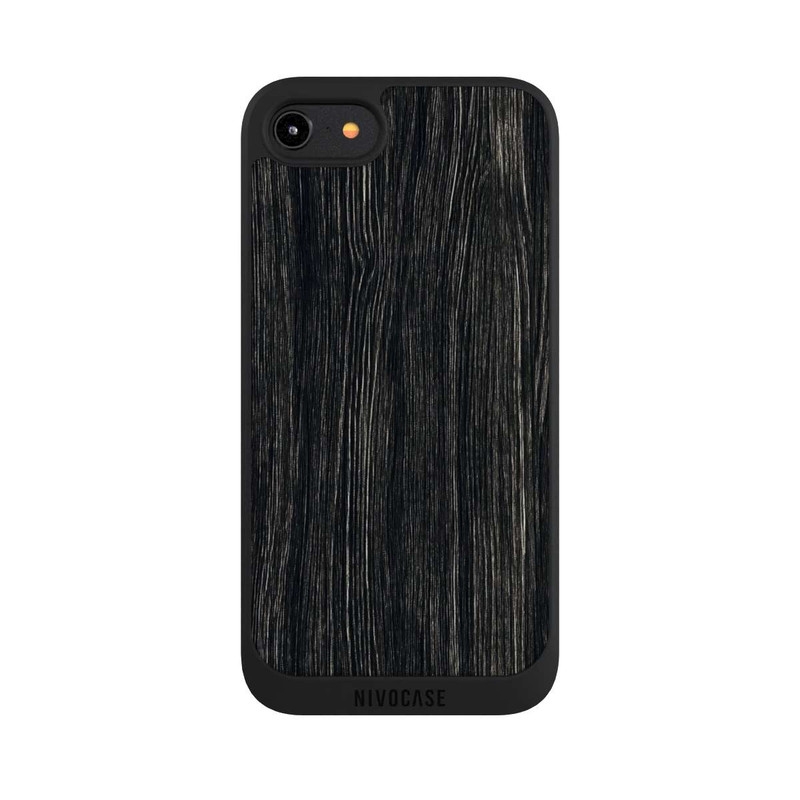 iPhone 7 NIVOpure Dunkle Holzstruktur