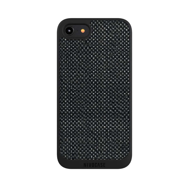 iPhone 7 NIVOpure Tissu Noir Abstrait