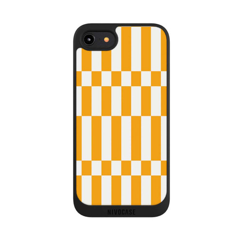 Apple iPhone 7 NIVOpure Checked Summer Pattern Bold Yellow