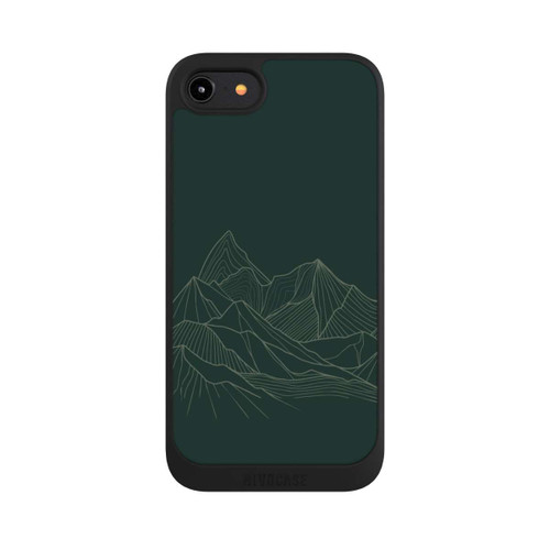 Apple iPhone 7 NIVOpure Berg Line Art Grün