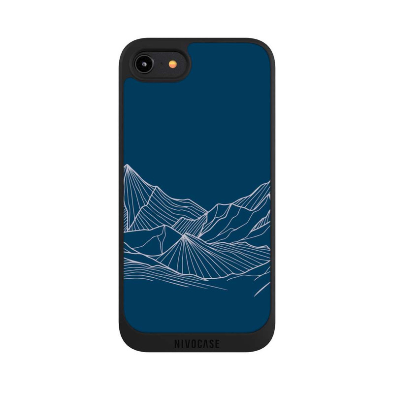 iPhone 7 NIVOpure Blue Mountain Contour Lines
