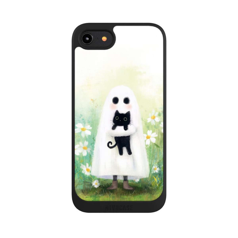 iPhone 7 NIVOpure Geist und Katze Halloween mit KI