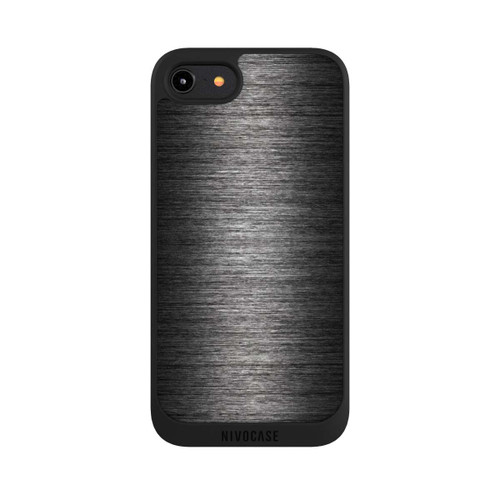 Apple iPhone 8 NIVOpure Metal Look - Anthrazit
