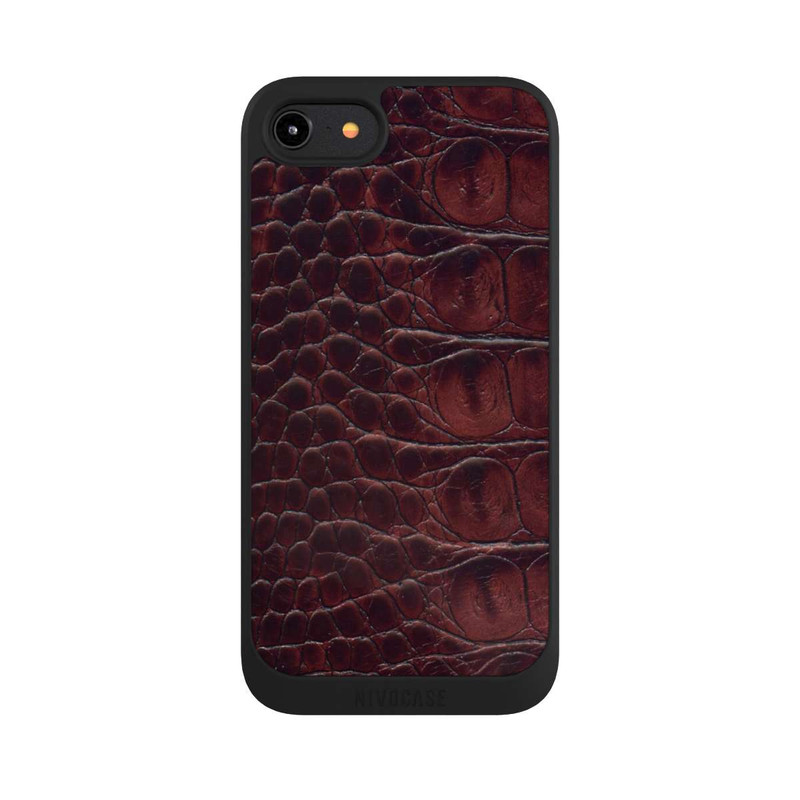 iPhone 8 NIVOpure Cuir de Crocodile