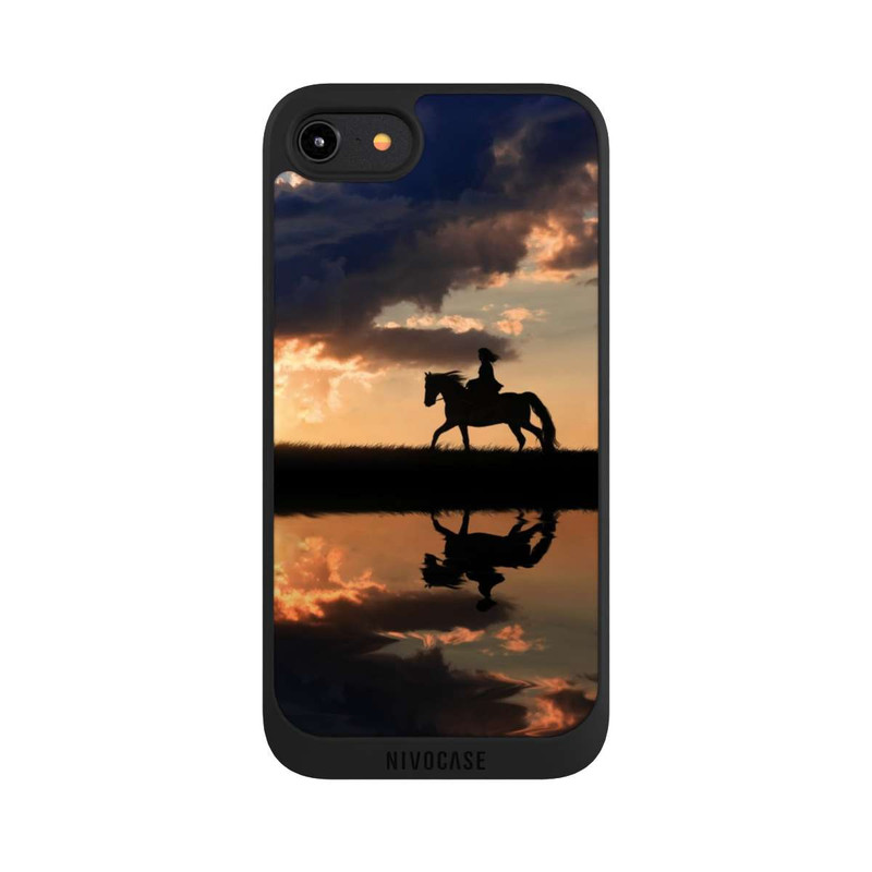 iPhone 8 NIVOpure Randonnée à Cheval au Crépuscule