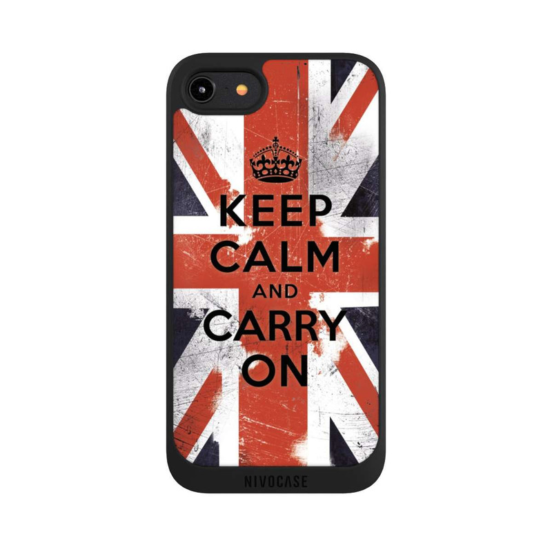 iPhone 8 NIVOpure Keep Calm and Carry on - British
