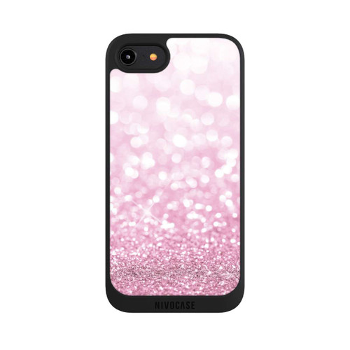 Apple iPhone 8 NIVOpure Pluie de paillettes roses look