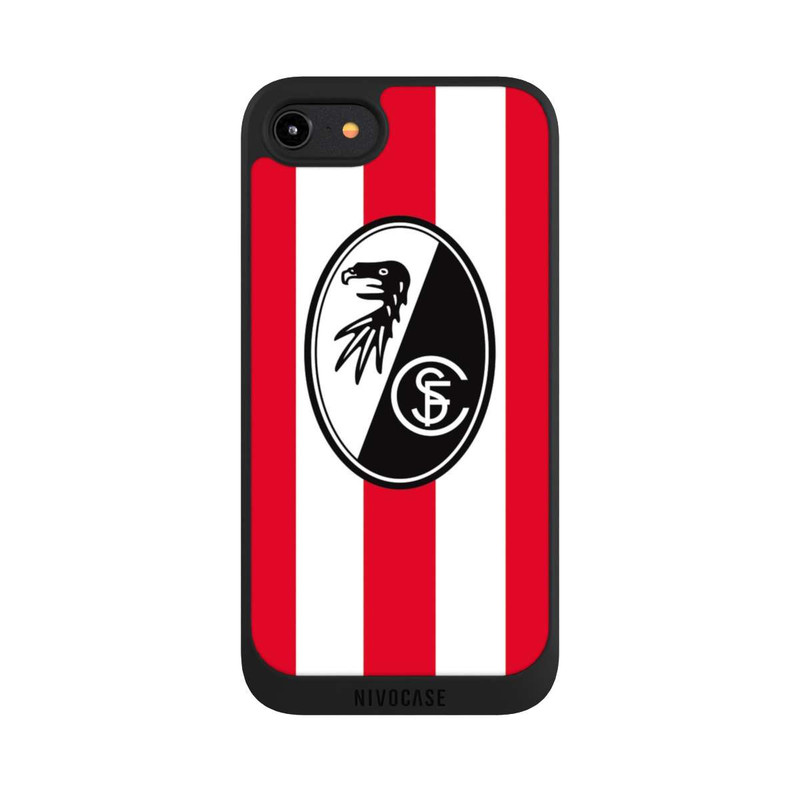 iPhone 8 NIVOpure SC Freiburg - Rot Gestreift