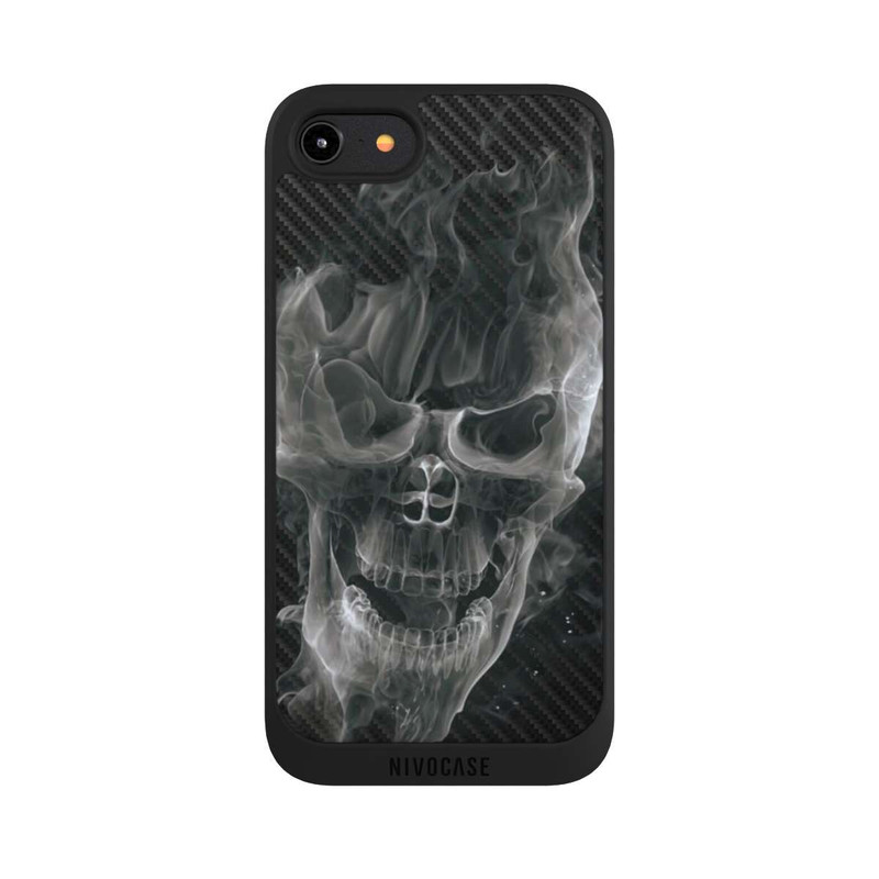 iPhone 8 NIVOpure Crâne Fumée Carbone