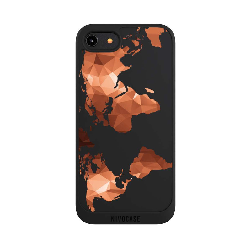 iPhone 8 NIVOpure Worldmap Triangle transparent