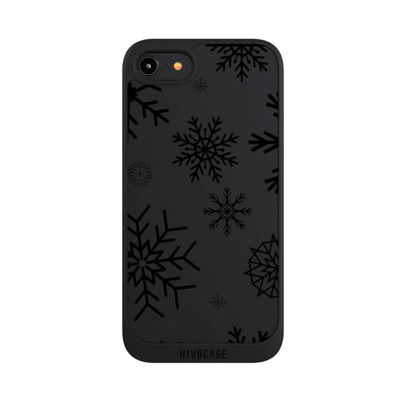 iPhone 8 NIVOpure Blue Snowflakes ohne Hintergrund