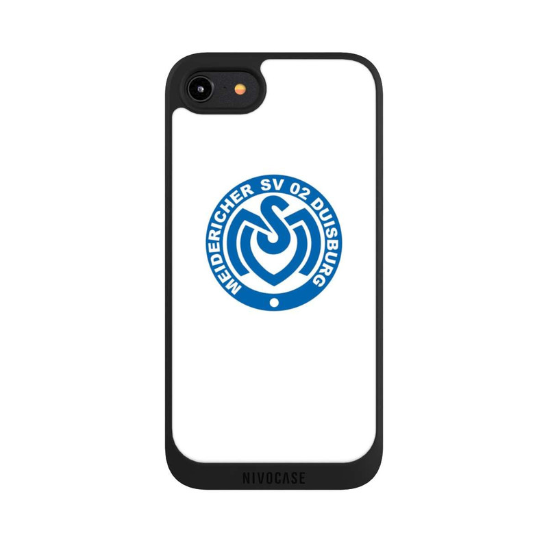 iPhone 8 NIVOpure MSV Logo auf Weiß
