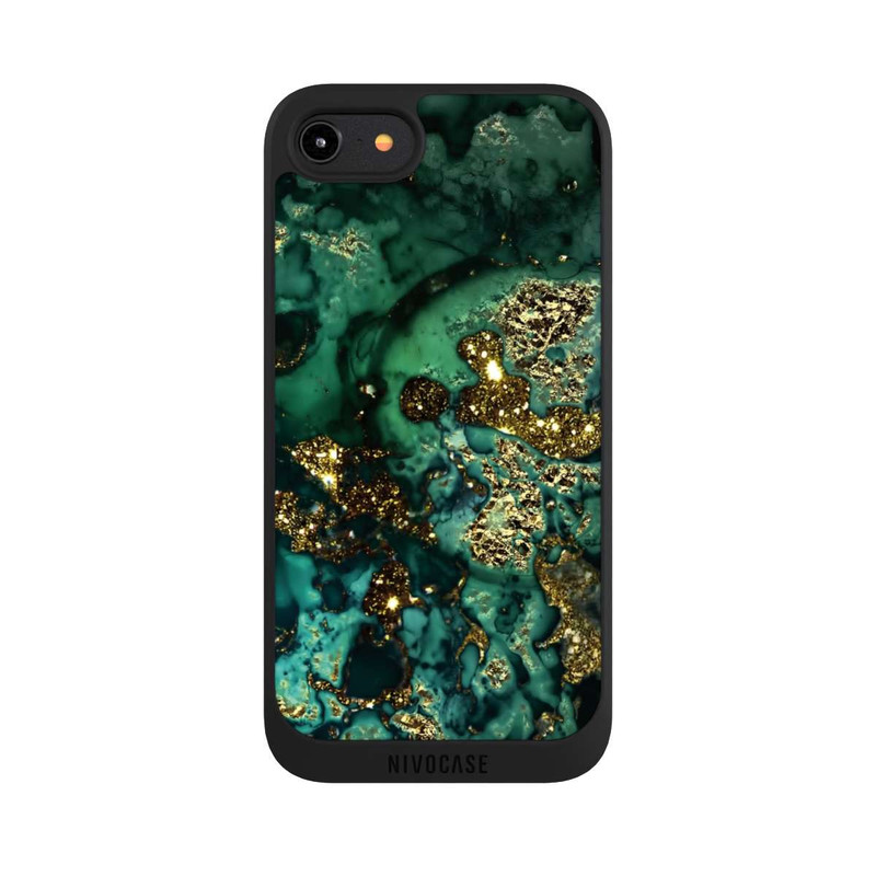 iPhone 8 NIVOpure Marbre Cyan Scintillant
