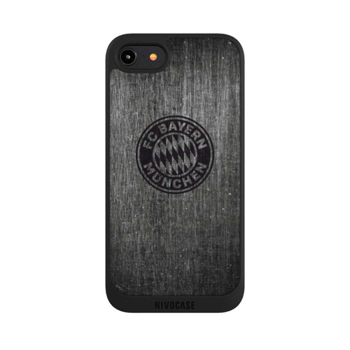 Apple iPhone 8 NIVOpure Metal look FCB Logo plain