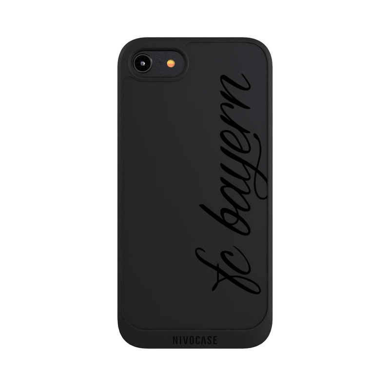 iPhone 8 NIVOpure Schwarzes FCB Girlmotiv - ohne Hintergrund
