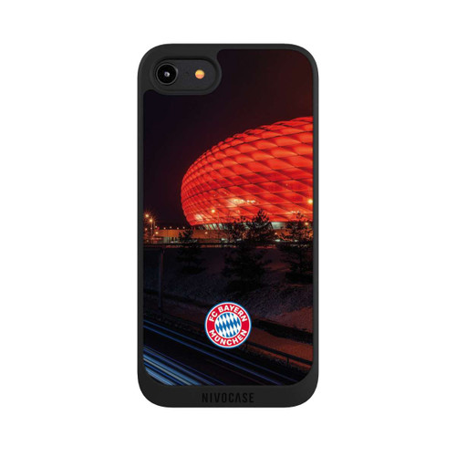Apple iPhone 8 NIVOpure Allianz Arena bei Nacht FCB
