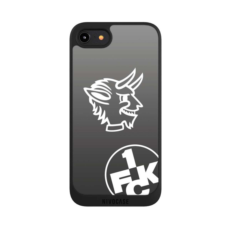 iPhone 8 NIVOpure Teufelskopf FCK auf Schwarz