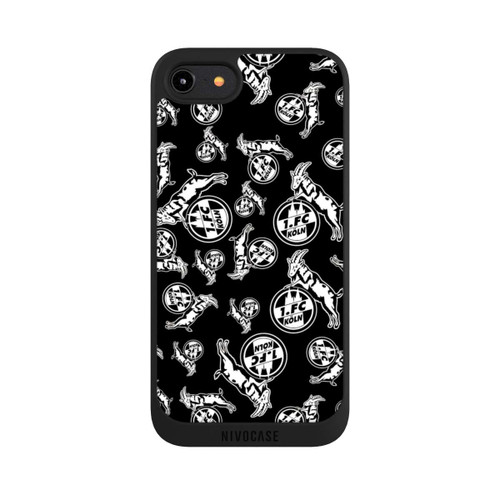 Apple iPhone 8 NIVOpure Black and Grey Pattern 1.FC