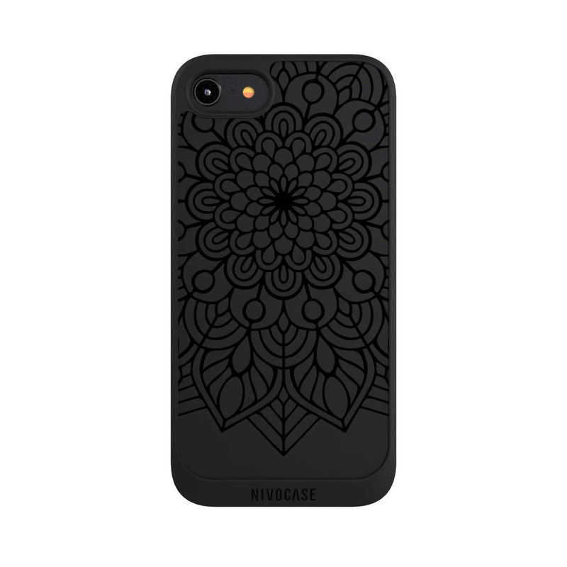 iPhone 8 NIVOpure Indian Mandala black transparent