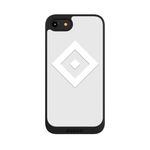 Apple iPhone 8 NIVOpure Rauten Logo auf HSV Grau