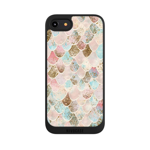 Apple iPhone 8 NIVOpure Glitzer Look Meerjungfrau Muster