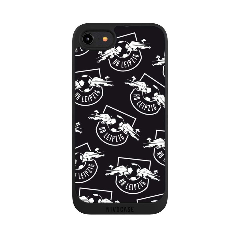 iPhone 8 NIVOpure Logos RB Leipzig white on black