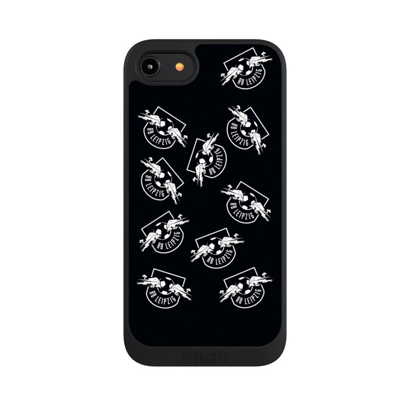 iPhone 8 NIVOpure Logos RB Leipzig white on black