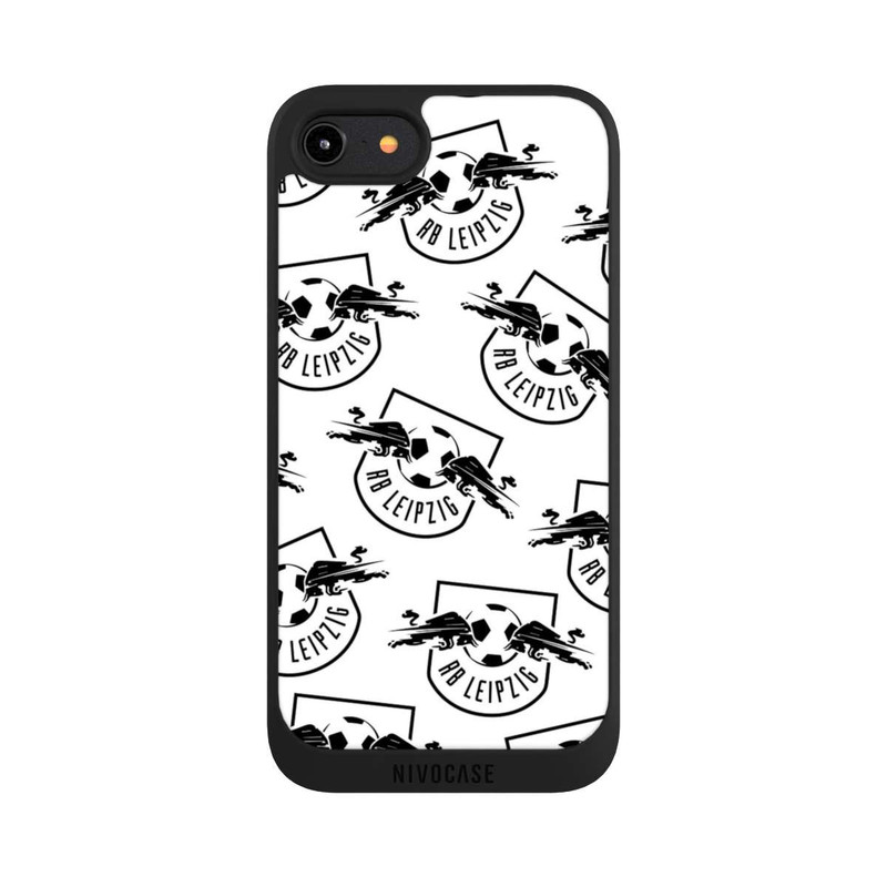 iPhone 8 NIVOpure Logos RB Leipzig Schwarz auf Weiß